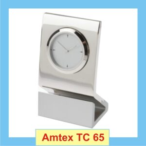 Classy silver Analog desk clock