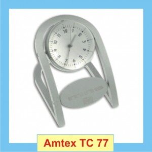 Grey metallic Analog Clock