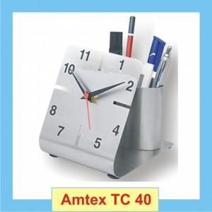 Table Top Clock With Penholder