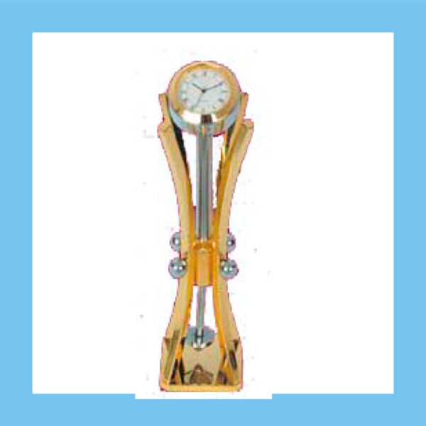 Golden clock trophy